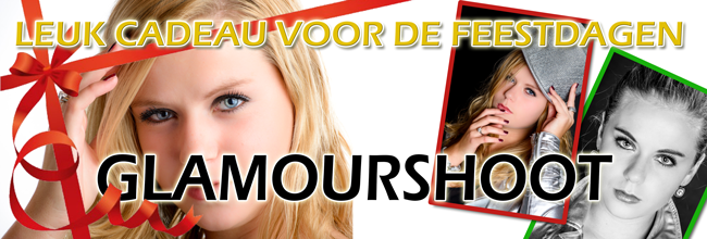 Glamour fotoshoot: Leuk cadeau voor de feestdagen.