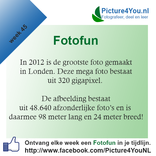 Fotografie weetjes Fotofun week 45